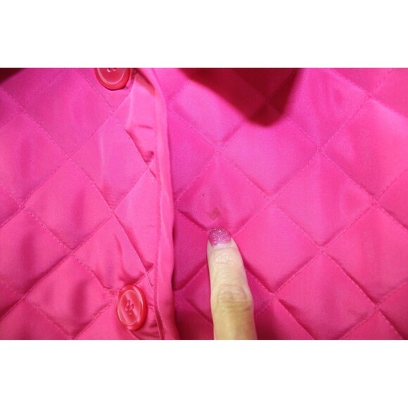 Anne Carson 100 % Silk Reversable Quilted Patchwork Jacket Womens L - Picture 7 of 10